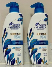 2 Head  Shoulders Supreme Detox  Hydrate Shampoo 11.8 oz Argan Oil Coconut