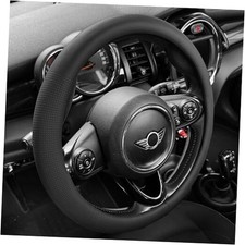 Large Size Nappa Leather Steering Wheel Cover, Slim Fit No Bulk Design, One