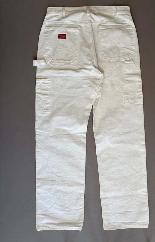 Vintage Dickies Pants Mens 34x32 Carpenter Work USA 80s Talon Zipper Workwear - Image 2 of 4