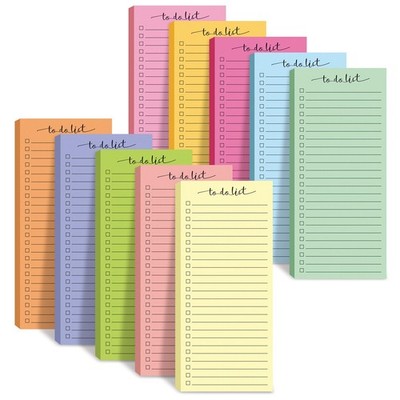 Censen 10 Pack 500 Sheets To Do List Notes Daily Checklist Bright Color 