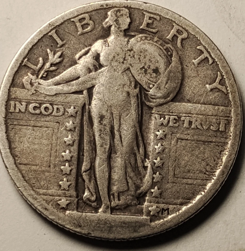 1921 Standing Liberty Quarter, Very Nice, Weak Date, Proof In Pictures! - Image 2 of 4
