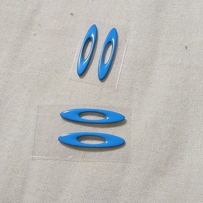NEW 100% Oakley Custom  Radarlock Icons (pair of 2) Made In USA Sky Blue