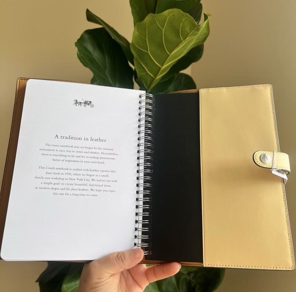 NWT Coach Notebook In Signature Canvas Walnut/tan Brown /sketch