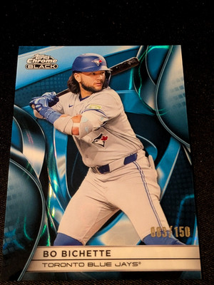 2025 Topps Chrome Black Bo Bichette #51 Blue Refractor /150