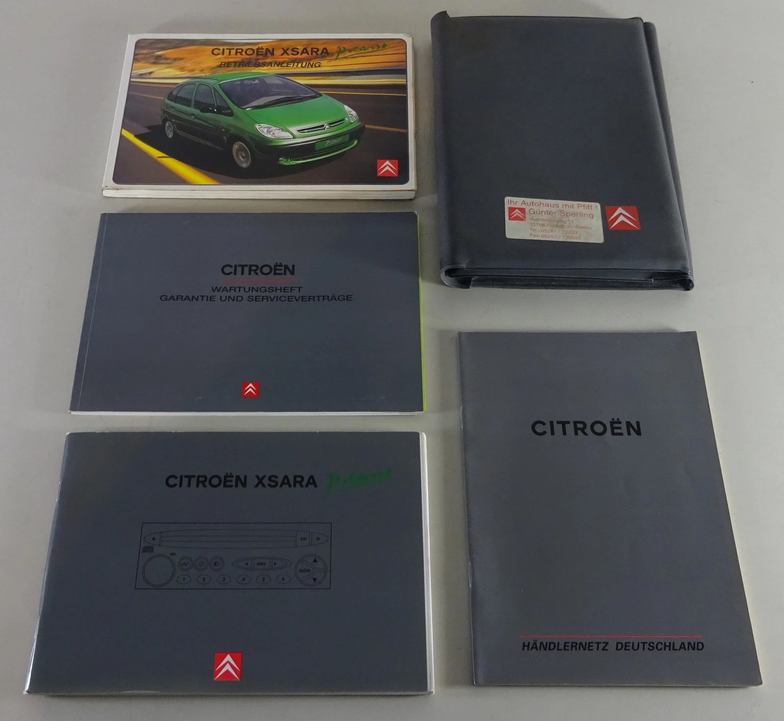 Citroen Xsara Picasso Owner's Manual Operating Instructions 11/2000