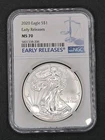 2020 1oz .999 Silver American Eagle Early Releases | NGC MS70 #206