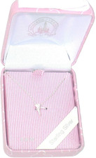 .925 Sterling Silver Tinker Bell Tink Necklace New Disney Parks 17" Gift Boxed