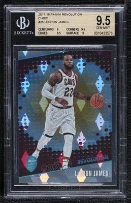 2017-18 Panini Revolution Cubic 16/50 LeBron James #35 BGS 9.5 GEM MINT 06st