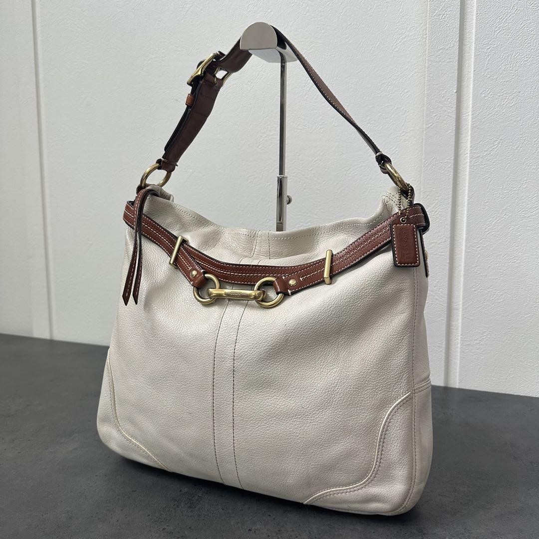 COACH Hobo Clip Crossbody Belt One Shoulder Bag PC76BT in Signature Leather  