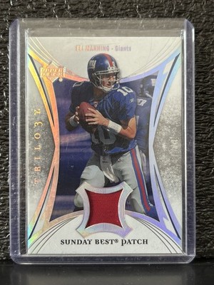 2007 Upper Deck Trilogy Eli Manning Sunday's Best Jersey SB-EM New York Giants