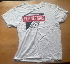 Alpinestars Motorsports Co. T-Shirt Men's Large L 50 Years White EUC Classic