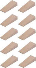 10x Wooden Wedge Small size 55mm x 20mm x6mm Door Stopper Furniture Assembly