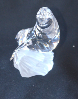 Vintage  Robbe Seelöwe 24% Pbc Bleikristall Glas Nachtmann  Princess House Pets
