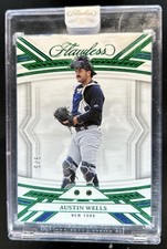 2023 Panini Flawless Austin Wells Emerald Dual Gems #/5 Yankees