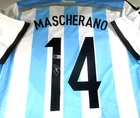 Javier Mascherano / Autographed Team Argentina Adidas Brand Soccer Jersey / BAS