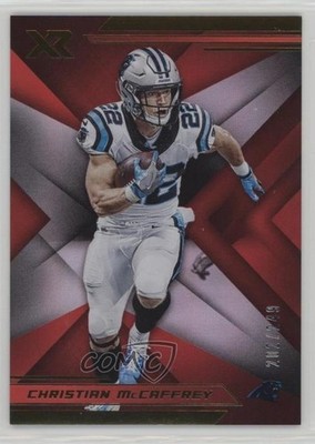 2019 Panini XR Red 202/249 Christian McCaffrey #42 4f5