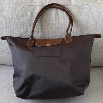 Longchamp Le Pliage Medium Brown Tote Bag