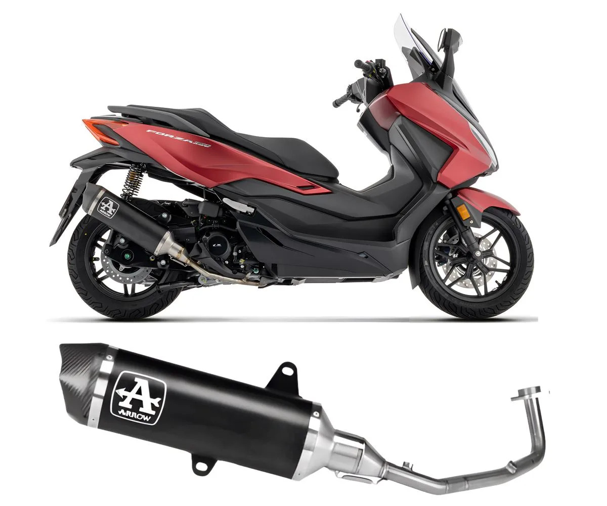 Arrow URBAN Dark Aluminum Full System Exhaust for HONDA FORZA 350 2025 > 2026
