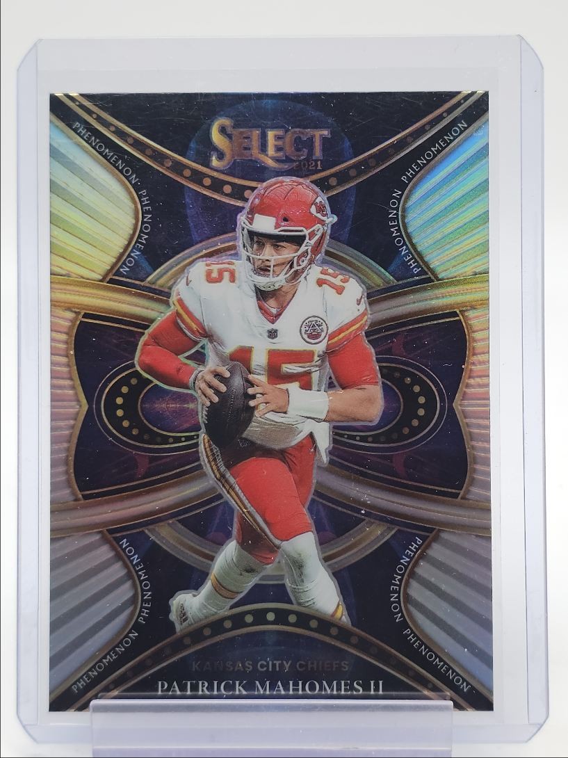 PATRICK MAHOMES II 2021 SELECT PHENOMENON SILVER PRIZM CHIEFS Q3702