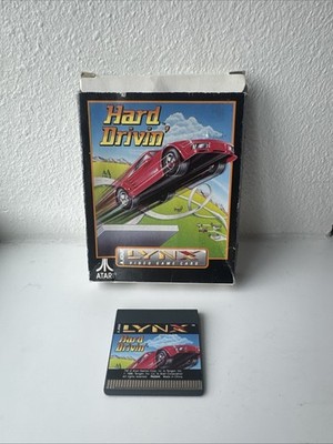 Hard Drivin' (Lynx, 1991) Box and Game - As Is