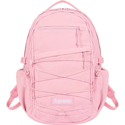Sac à dos Supreme Logo Cordura rose clair neuf SS25 épuisé