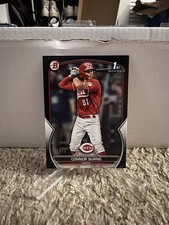 2023 Bowman Draft - Connor Burns Bowman 1st Paper 1/1 ONE OF ONE BD-159 Reds