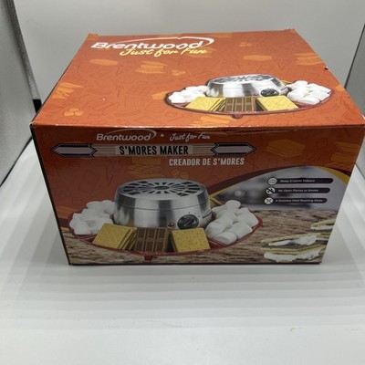 Brentwood Electric S'mores Maker w/Stainless Steel Roast Sticks Halloween fall 