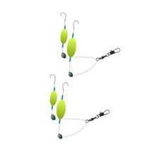 2Pcs Pompano Rigs for Surf Fishing for 3.5-9 kg Fish with Pompano Floats