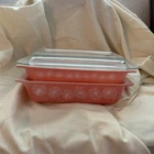 Vintage Pink Pyrex Space Saver Set 548 & 575-B