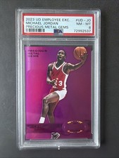 MICHAEL JORDAN UPPER DECK EMPLOYEE EXCLUSIVE PRECIOUS METAL GEMS PSA 8. NO 10s! 
