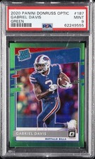 2020 PANINI DONRUSS OPTIC GREEN #187 GABRIEL DAVIS 3/5 PSA 9