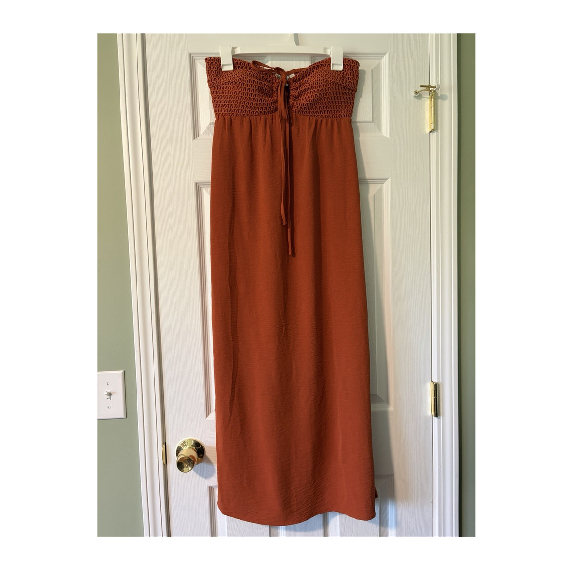 No Boundaries Women's M Rust Lace Crochet Maxi Dress 100% Recycled Polyester | eBay No Boundaries Women's M Rust Lace Crochet Maxi Dress 100% Recycled Polyester | eBay