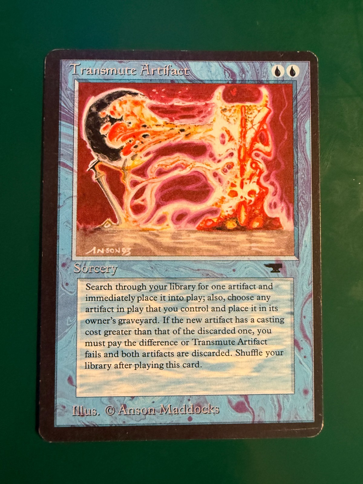 Magic the Gathering - MTG - Antiquities - Transmute Artifact - MP