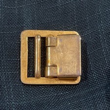 USMC Vintage US Military Brass Metal Belt Buckle Web Belt