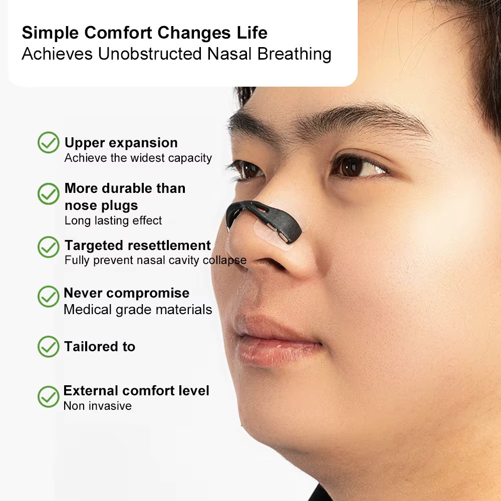 Magnetic Nose Sleep Increase Air Nose Nasal Strips Sport Nose Clip Anti Snoring 