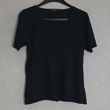 Blue Seven Damen Pullover Gr.46 Schwarz Feins...
