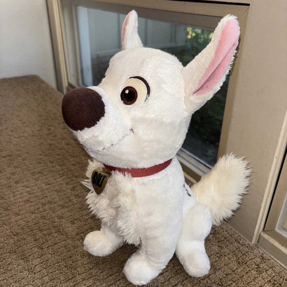 Disney Parks 12" Bolt Plush White Dog Stuffed Animal Stuffed Toy kid - Image 3 of 4
