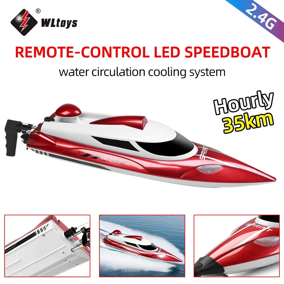 Wltoys WL918 RC Boat High Speed Racing Boat Speedboat 35KM/H Remote Control Boat - Image 3 of 4