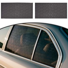 2pcs Car Rear Side Window Stickers - 3517 Honeycomb Pattern Pvc -way Priv...