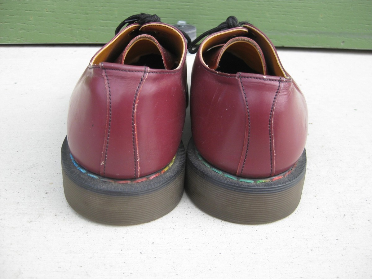 Vtg 90's Doc Dr. Martens Oxblood Oxford Shoes Made in England UK