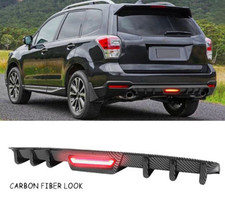 For Subaru Forester Carbon Style Rear Bumper Diffuser Wled Brake Tail Light For Subaru Forester Carbon Style Rear Bumper Diffuser Wled Brake Tail Light