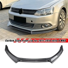 Carbon Painted For Jetta 6 Mk6 Standard 11-14 Front Bumper Lip Splitter Spoiler Carbon Painted For Jetta 6 Mk6 Standard 11-14 Front Bumper Lip Splitter Spoiler