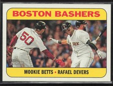 2018 Topps Heritage #CC-10 Boston Bashers Mookie Betts - Rafael Devers