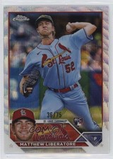2023 Topps Chrome Blue Wave Refractor 36/75 Matthew Liberatore #157 0sr1