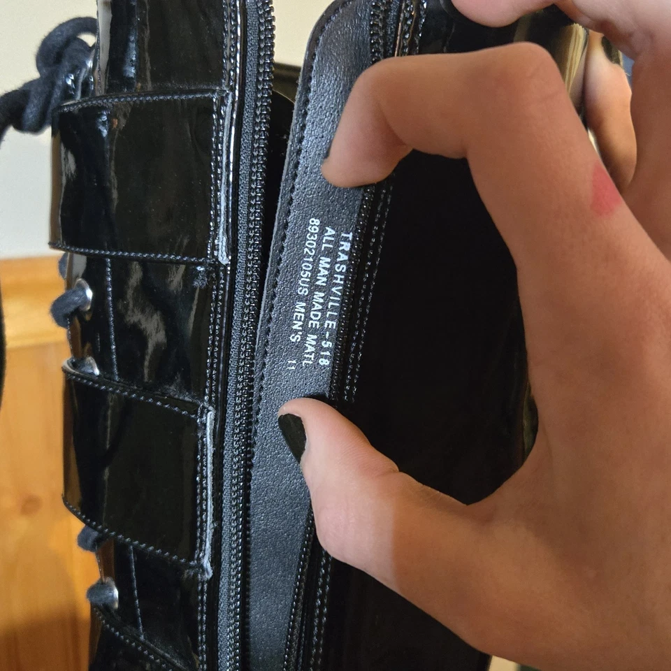 Botas hasta la rodilla Demonias Trashville 518 talla 11 Y2k Goth Punk Foto 3 de 4