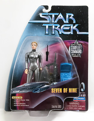 SEVEN OF NINE 7 of 9 Silver Target Exclusive Starfleet Command Playmates Sealed