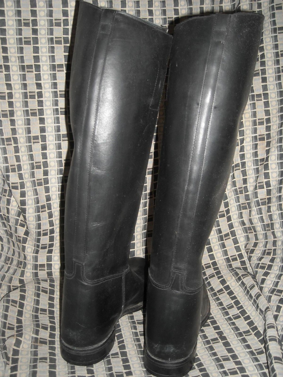 Bottes Femmes Neuves Vintage 8,5 C Noir Cheval Équestre Équestre