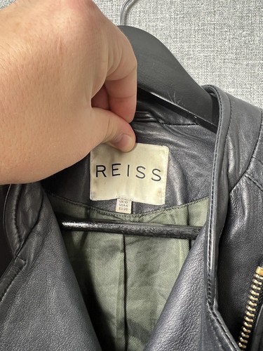 Reiss schwarze Lammleder Bikerjacke Damengröße US6 - Bild 7 von 15