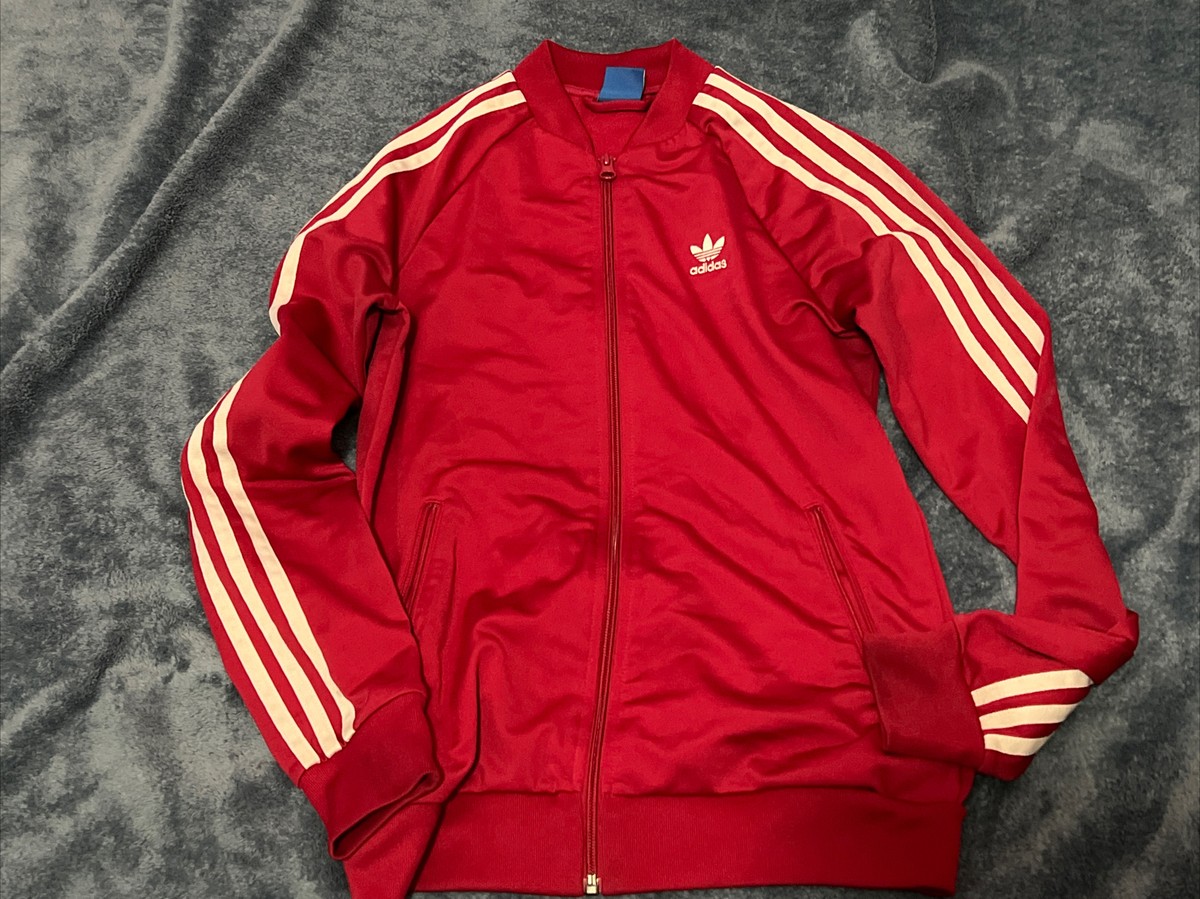 adidas Warm Up Jacket Tricot Track Women's Trifoil S Sml Pink Small Stripe