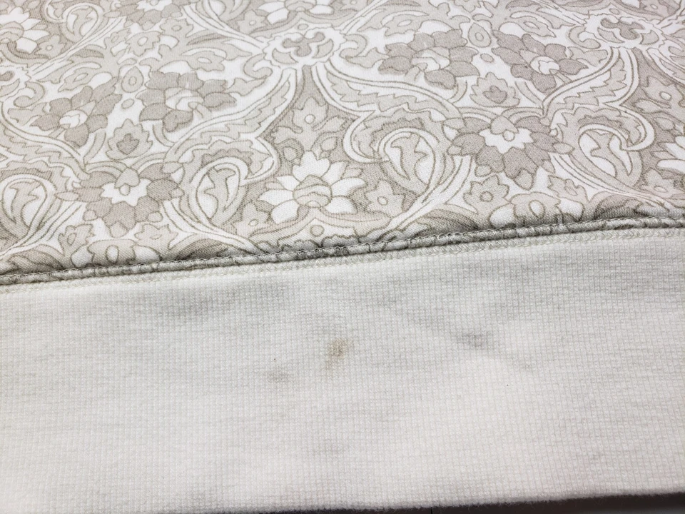 Sudadera con Capucha Mujer Merona 3X Cremallera Completa Beige y Marfil Floral Talla 3 Foto 4 de 4